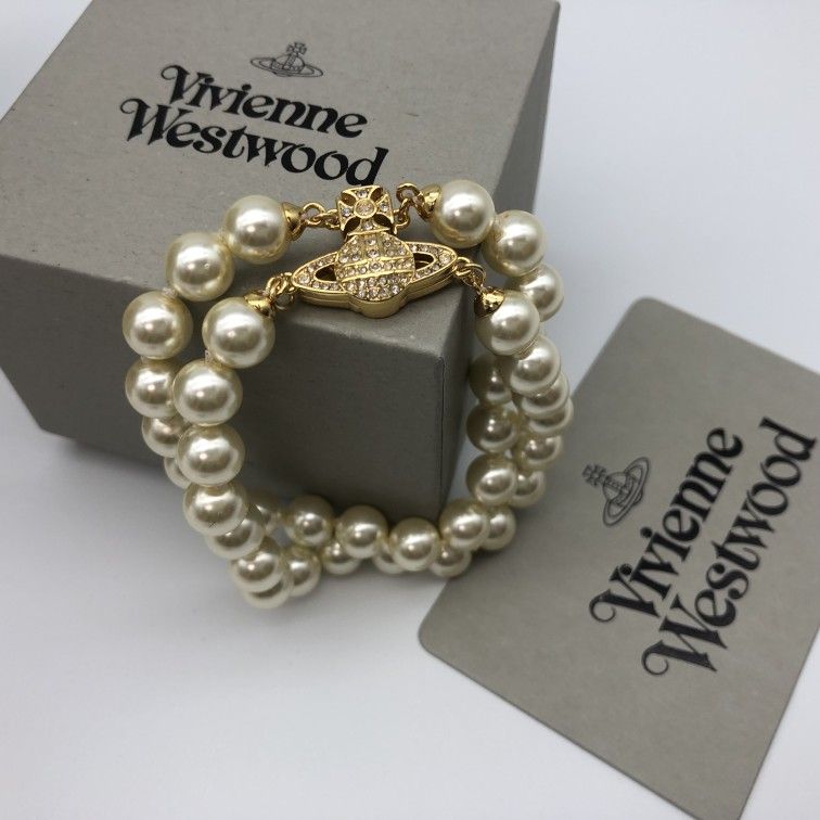 Vivienne Westwood Double Layer Pearl Bracelet