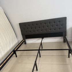 Gray King Size Bed Frame