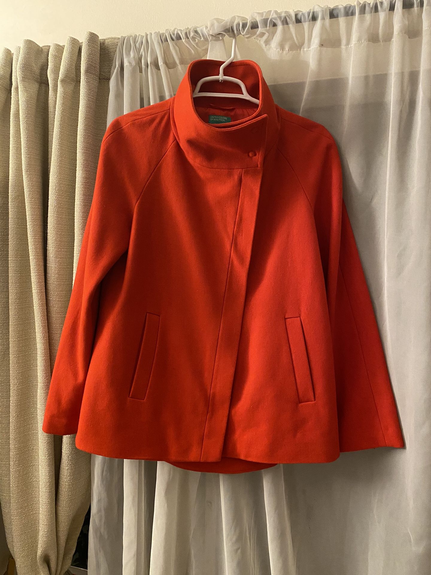Classic Wool United Colors Of Benetton Coat/ Jacket In Beand New Condition