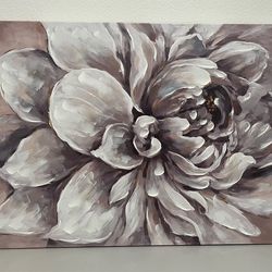 Large Beautiful Flower Canvas (40in x30in)