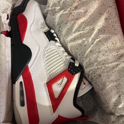 Air Jordan 4 Retro Cement Red Fire Size 9And 9.5 Mens