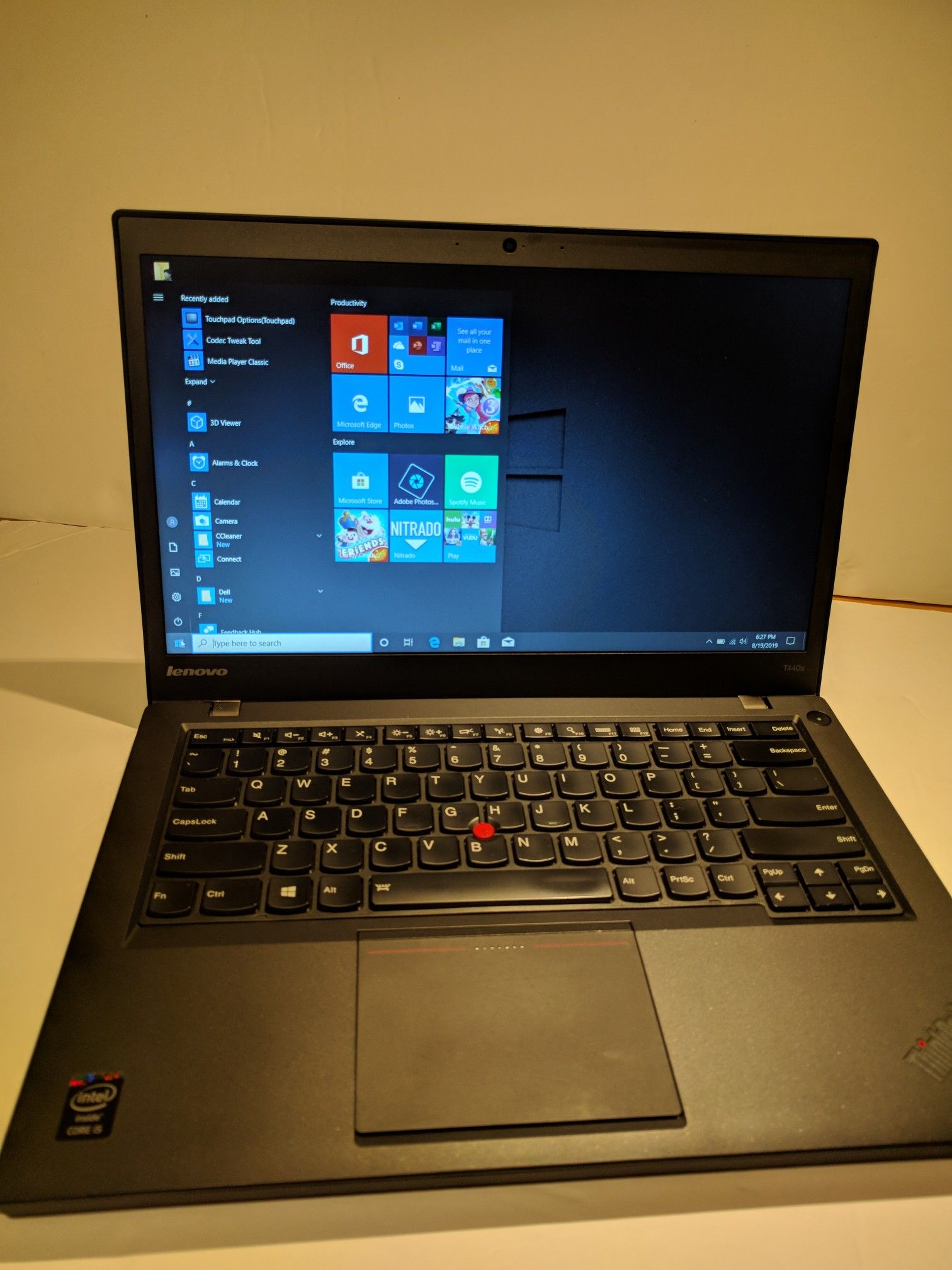 Lenovo 14" Ultrabook T440 core i5 8gb 240GB SSD Windows 10