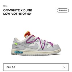 Off White Dunks 
