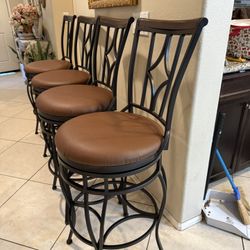 set of 4 heavy metal bar stools heavy sturdy