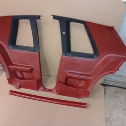 87 Mustang Notch Rear Quarter Plastics/rear Seat Fox