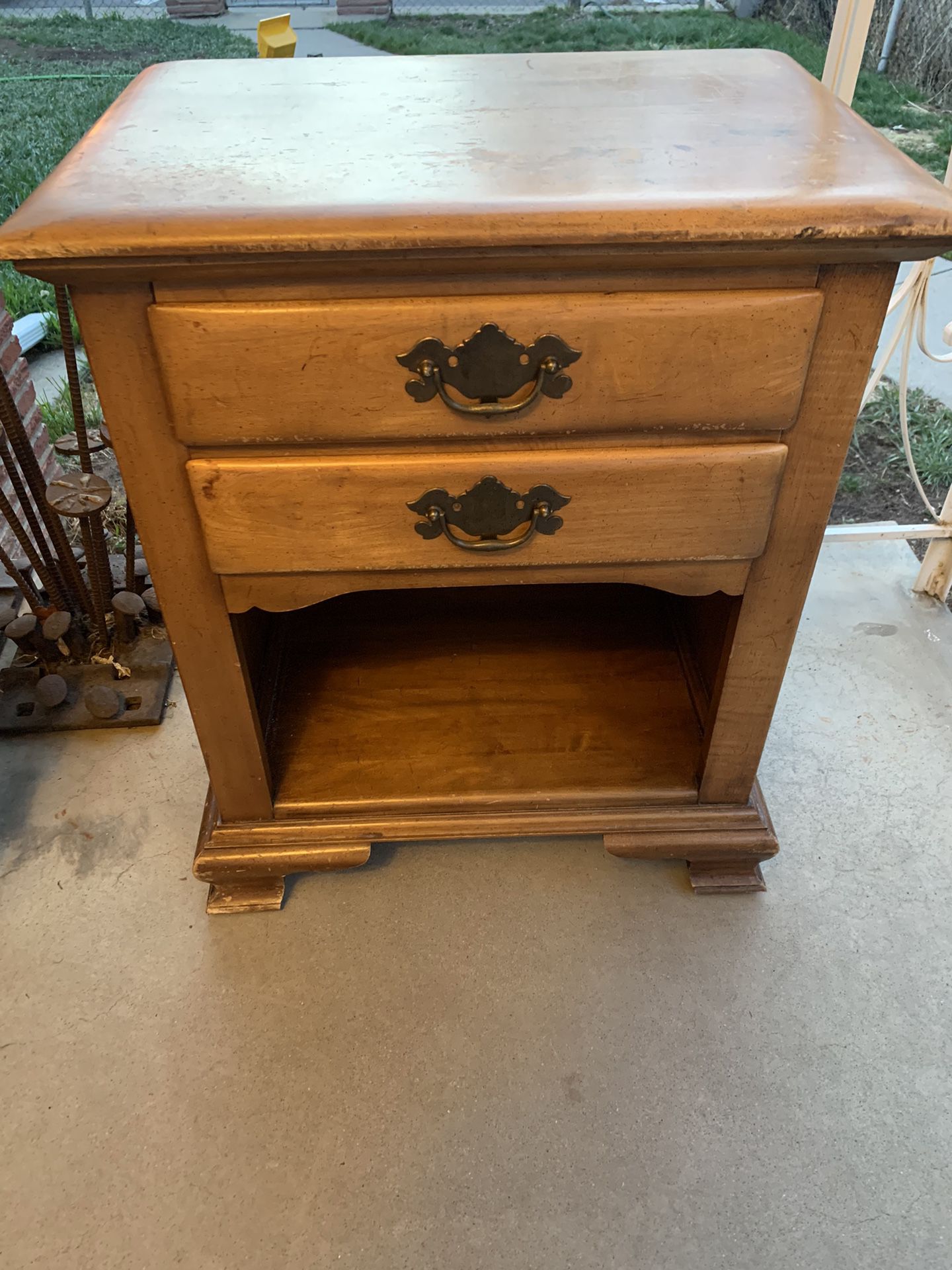 Vintage Solid  Maple Night stand - Ole Towne Maple 