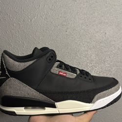 Jordan 3 Levi’s Black Size 11.5
