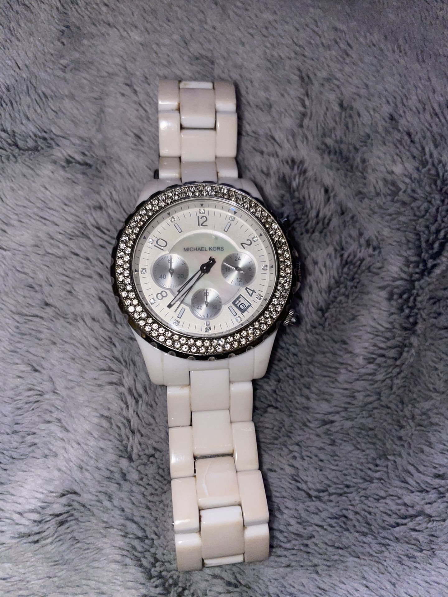 Michael Kors White Chronograph Watch