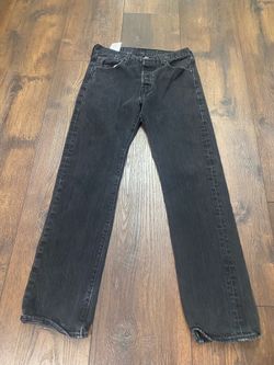 Men’s black button fly Levi’s jeans size 30x30 #5