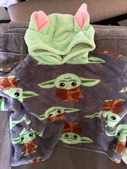 Baby Grogu plush toy and snuggy