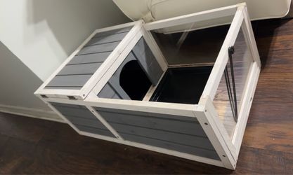 Wood tortoise house