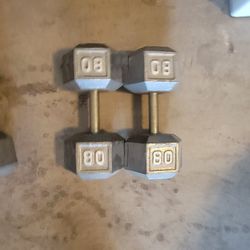 Dumbbells 80 Lbs 