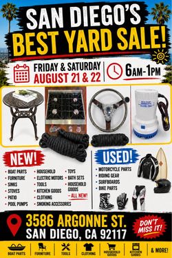 San Diego‘s Best Yard Sale!