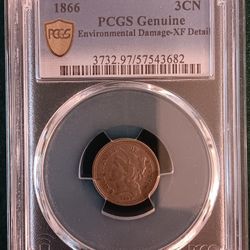 1866 3 Cent Nickel