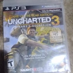 Uncharted 3 PS3 Game Case