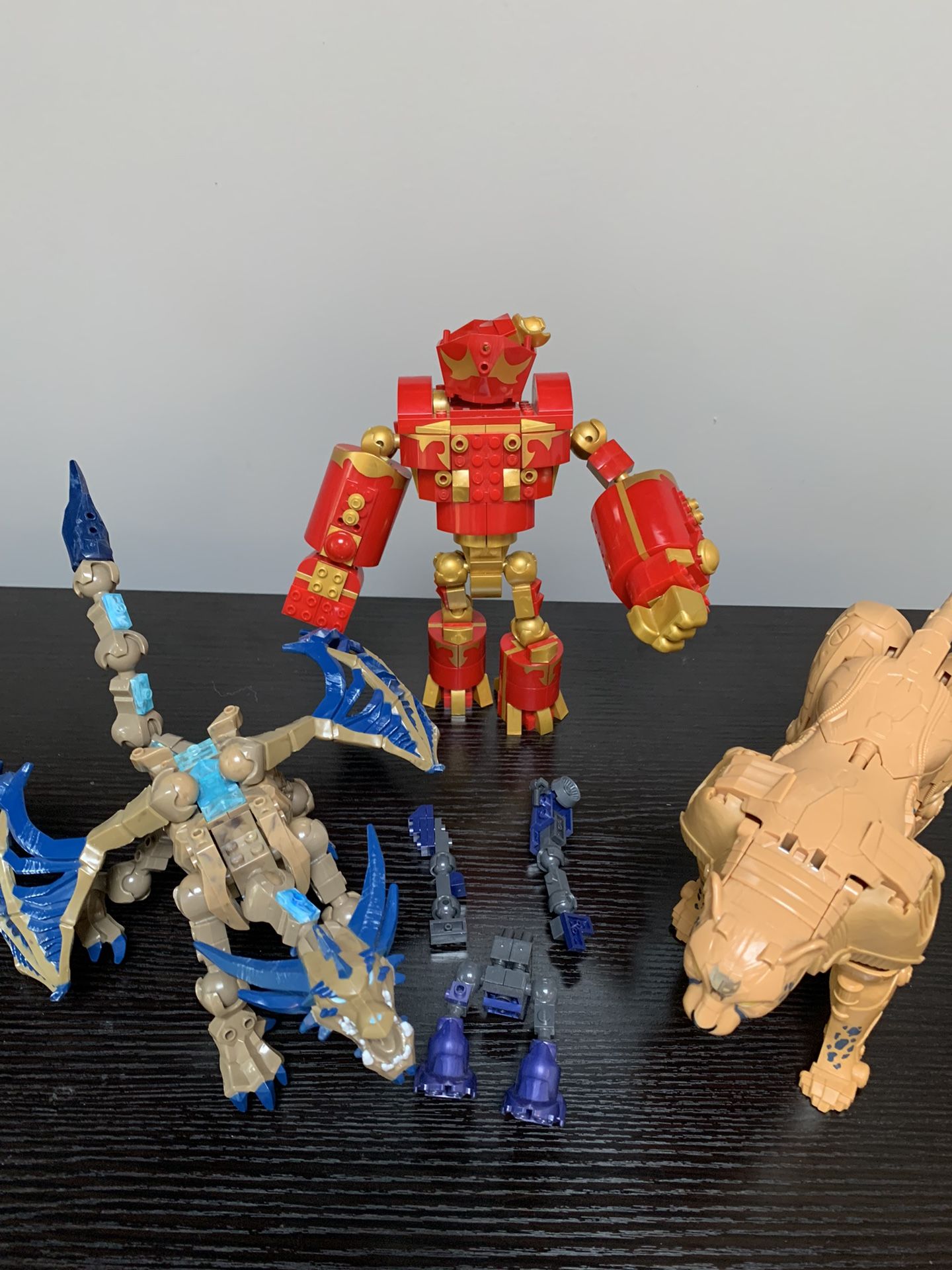 Transformers Beast, Mega Bloks Giant & Dragon Toy Lot