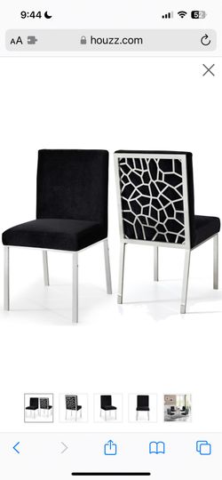 Black Chrome Dining Chairs