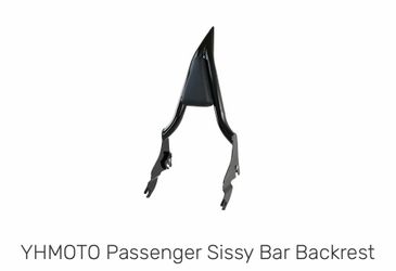 YHMOTO Passenger Sissy Bar Backrest