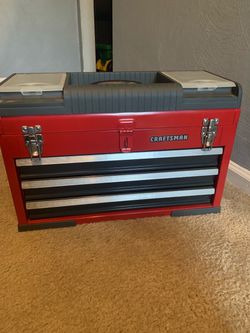 Craftsmen 3 Drawer Tool box W/Top 20.5”