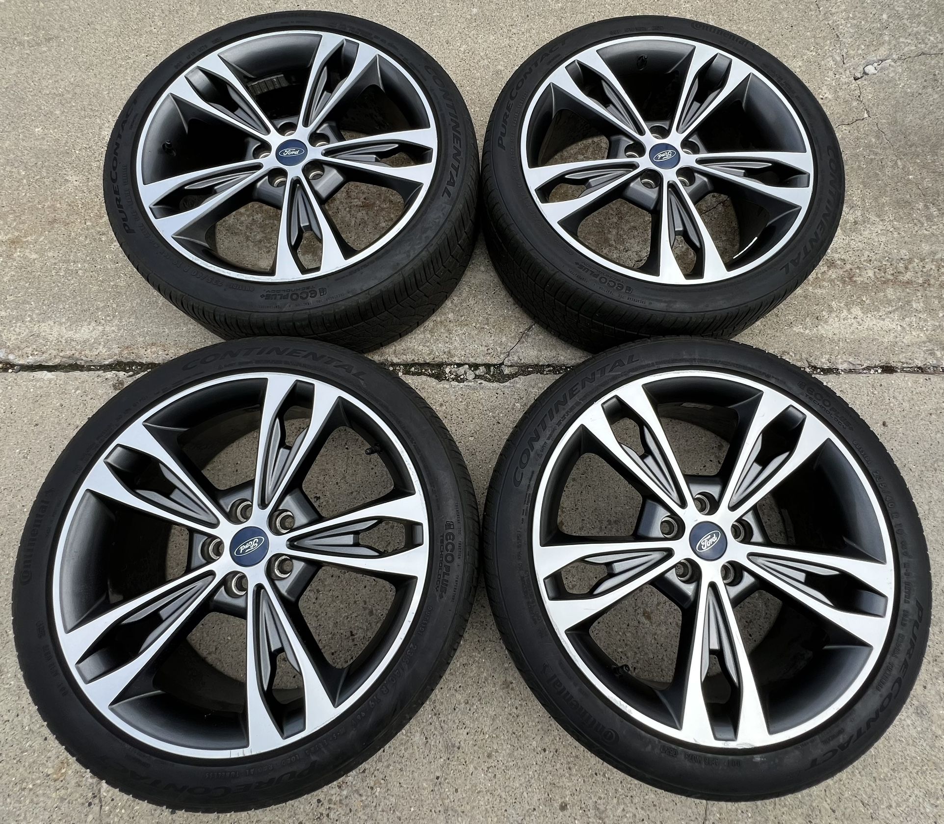 19” Ford Fusion Titanium Sport Factory OEM Wheels Rims Tires 19 inch