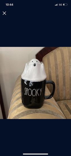 New Rae Dunn Black Spooky Mug