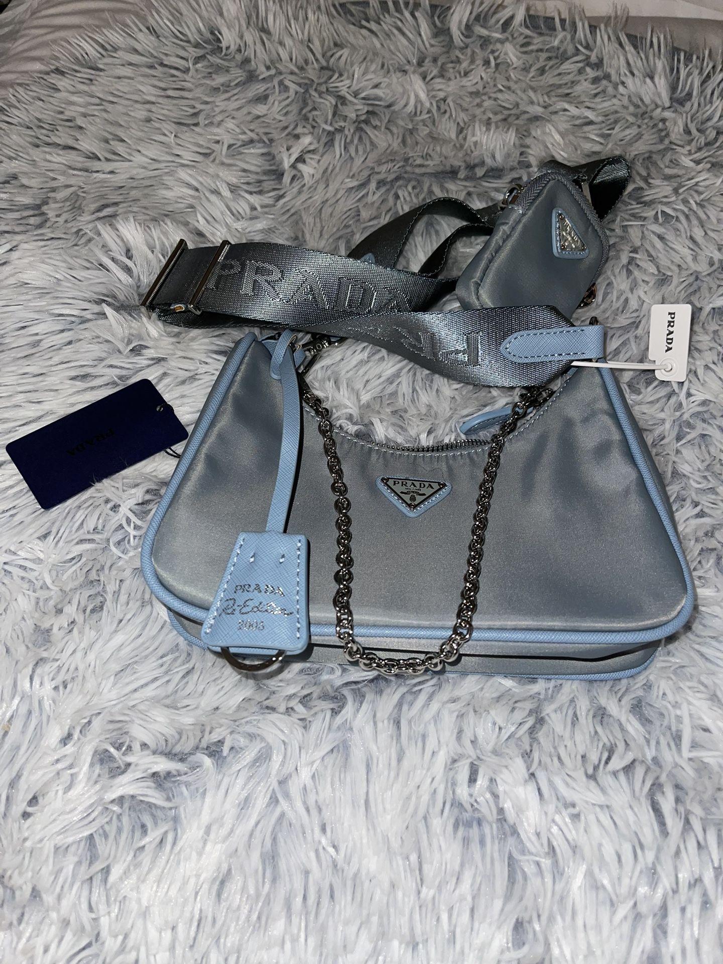 Prada Re-edition Baby Blue Nylon 2005