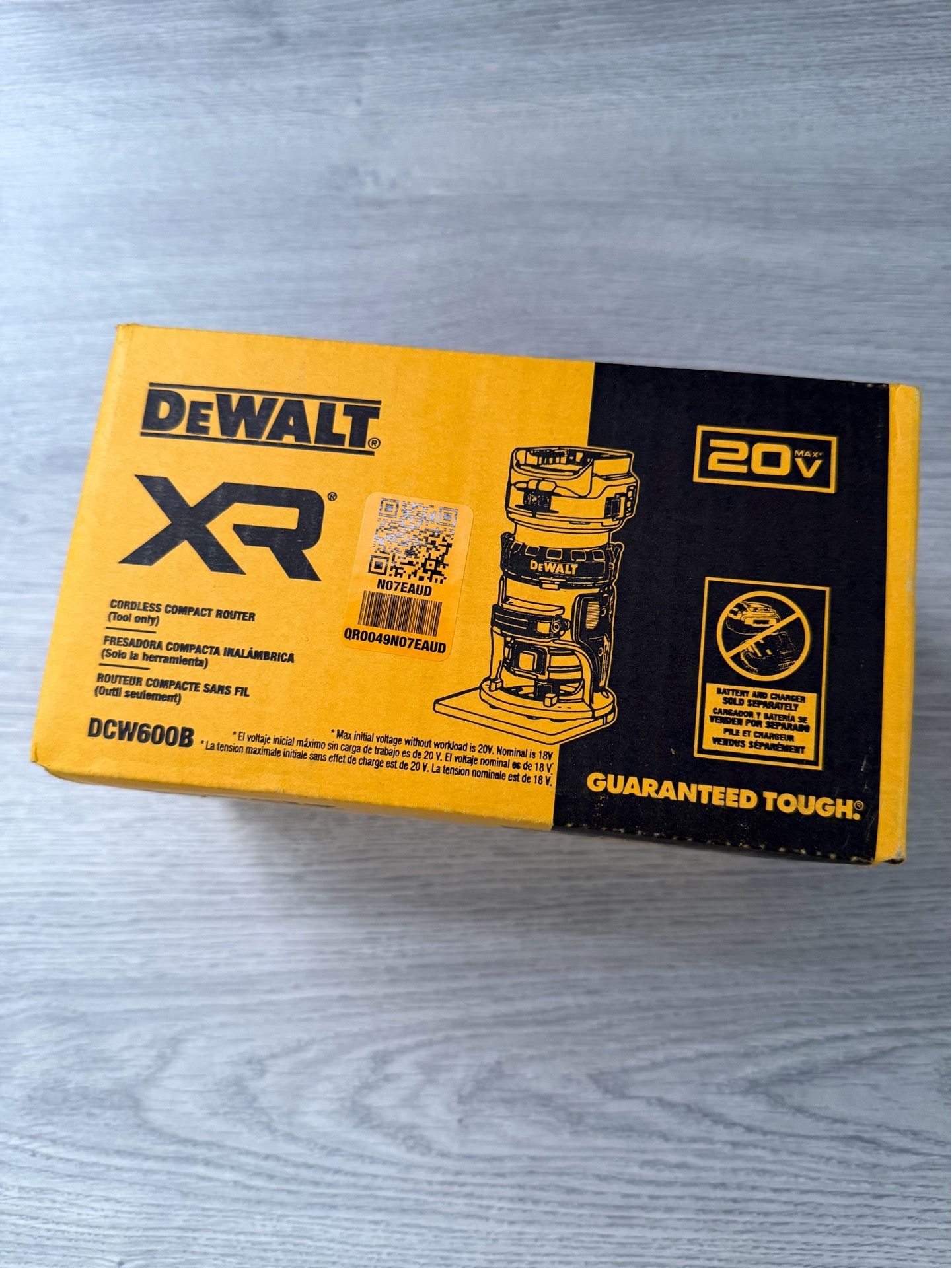 Dewalt 20V MAX XR Cordless Brushless Fixed Base Compact Router (Tool Only)