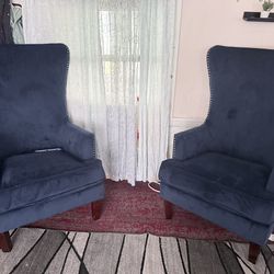 2 comfortable living room chairs