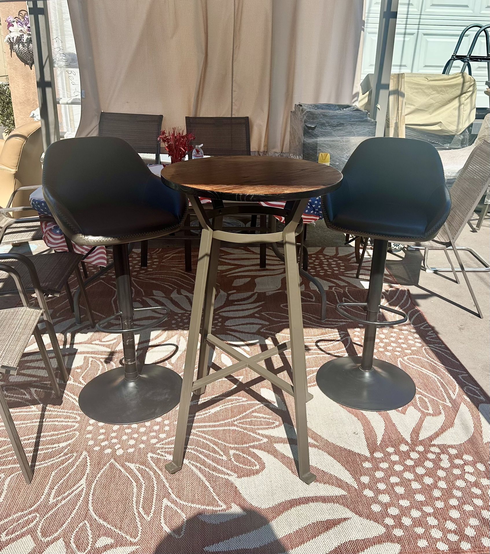 bar stools with table