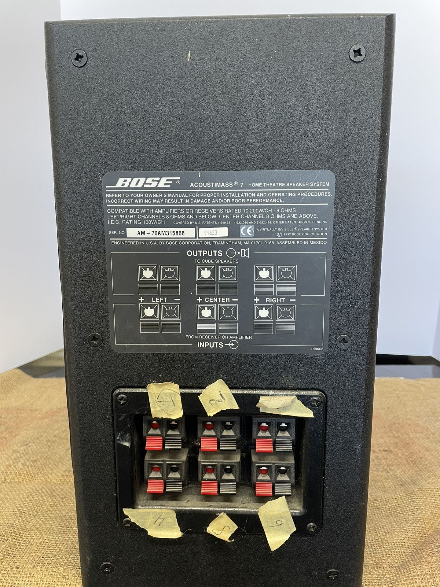 Amplifier Bose Acoustimass Series Home Theater Bose Acoustimass 10