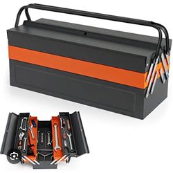 27” metal toolbox with 5 trays cantilever(AG Liquidation 2246 n pleasant avenue)