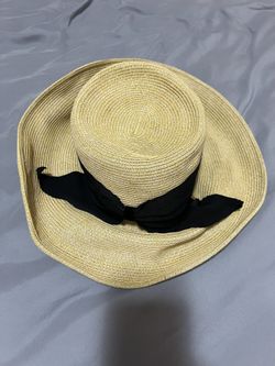 Straw Hat, Sun Hat With Ribbon