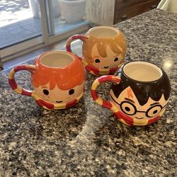Harry Potter Mug Set of Three 24oz
