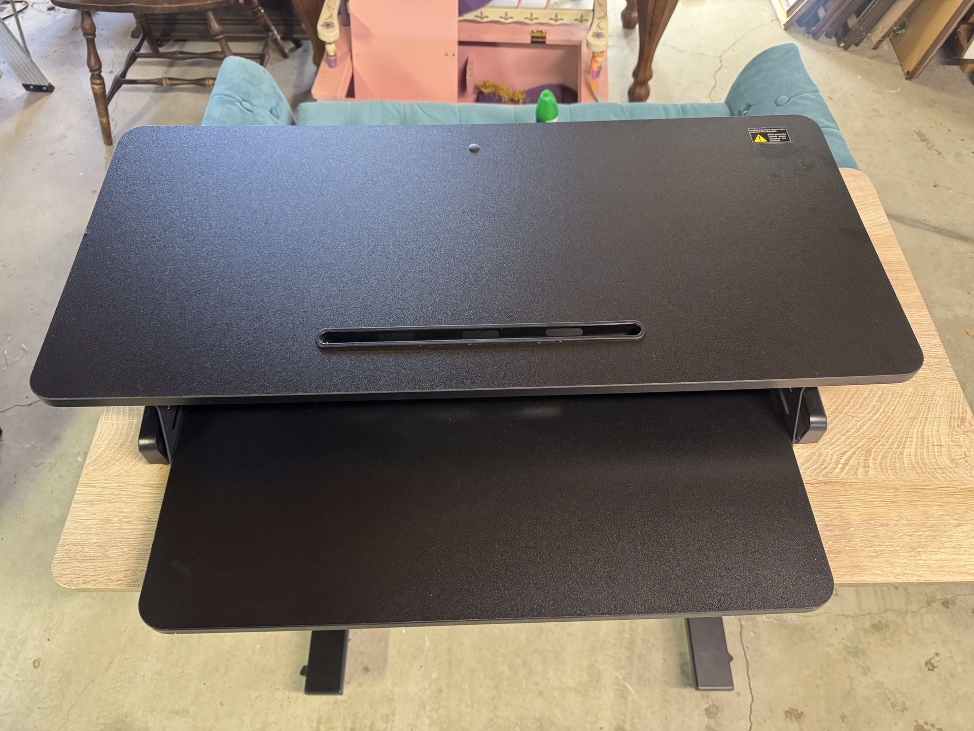 Like New Standing Desk Converter Home Office Table Work