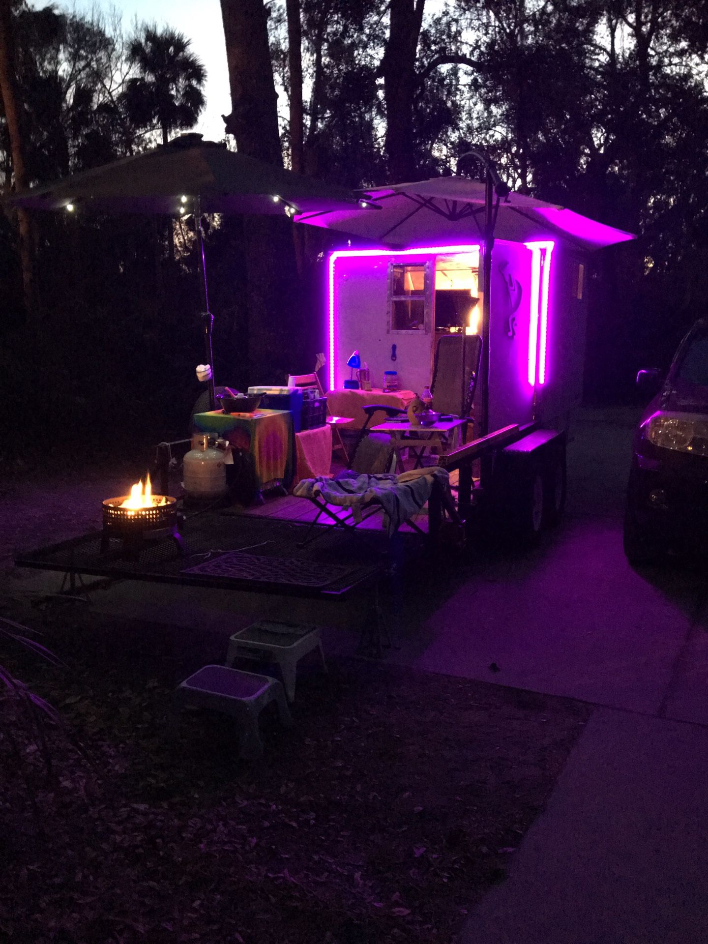 Custom toy-hauler Camper