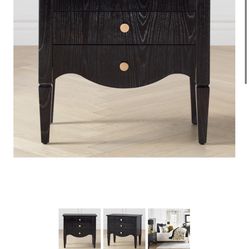 NEW IN BOX - Pair of black Night stands From Z Gallerie 