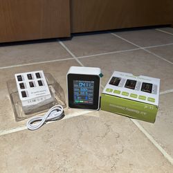 Monitor CO2 Detector HCHO TVOC Temperature Humidity Meter Monitor 5 in 1 Carbon Dioxide Detector