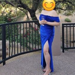 Blue Homecoming Prom Dress 