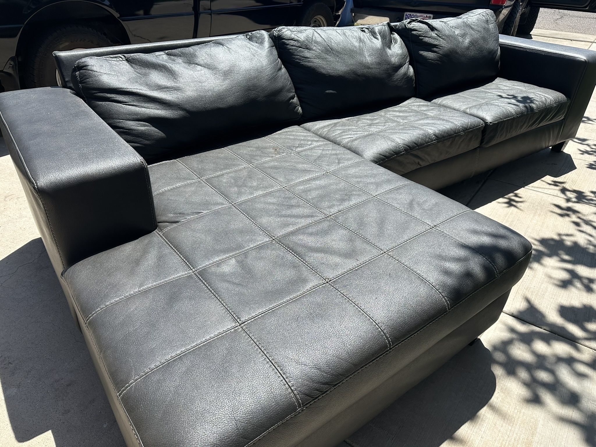 Beautiful L Shape Couch Leather 