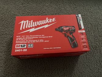 Milwaukee M12 1/4” Screwdriver 2 Battery Kit