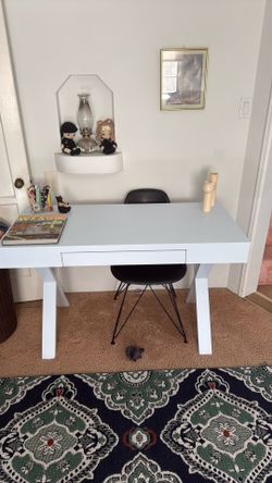 desk and chair