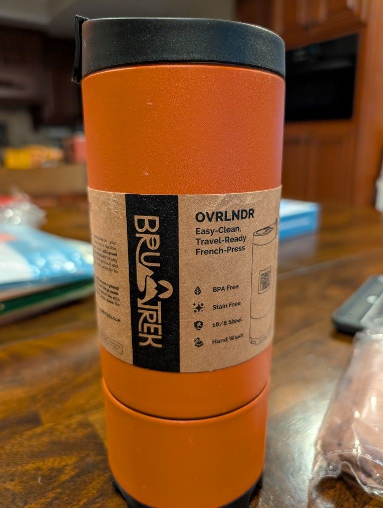 Brand New Brutrek OVRLNDR Travel French Coffee Press