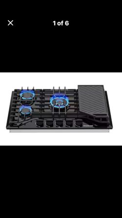 30 in. Recessed 5-Burners Gas Cooktop