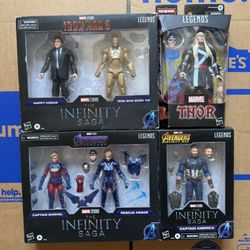 Marvel Legends Infinity Saga Iron Man Captain America Figure Lot  