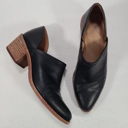 Madewell The Brady Lowcut Black Leather Bootie Women Size 7