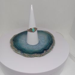 Celtic Sterling Silver And Turquoise Stone Ring