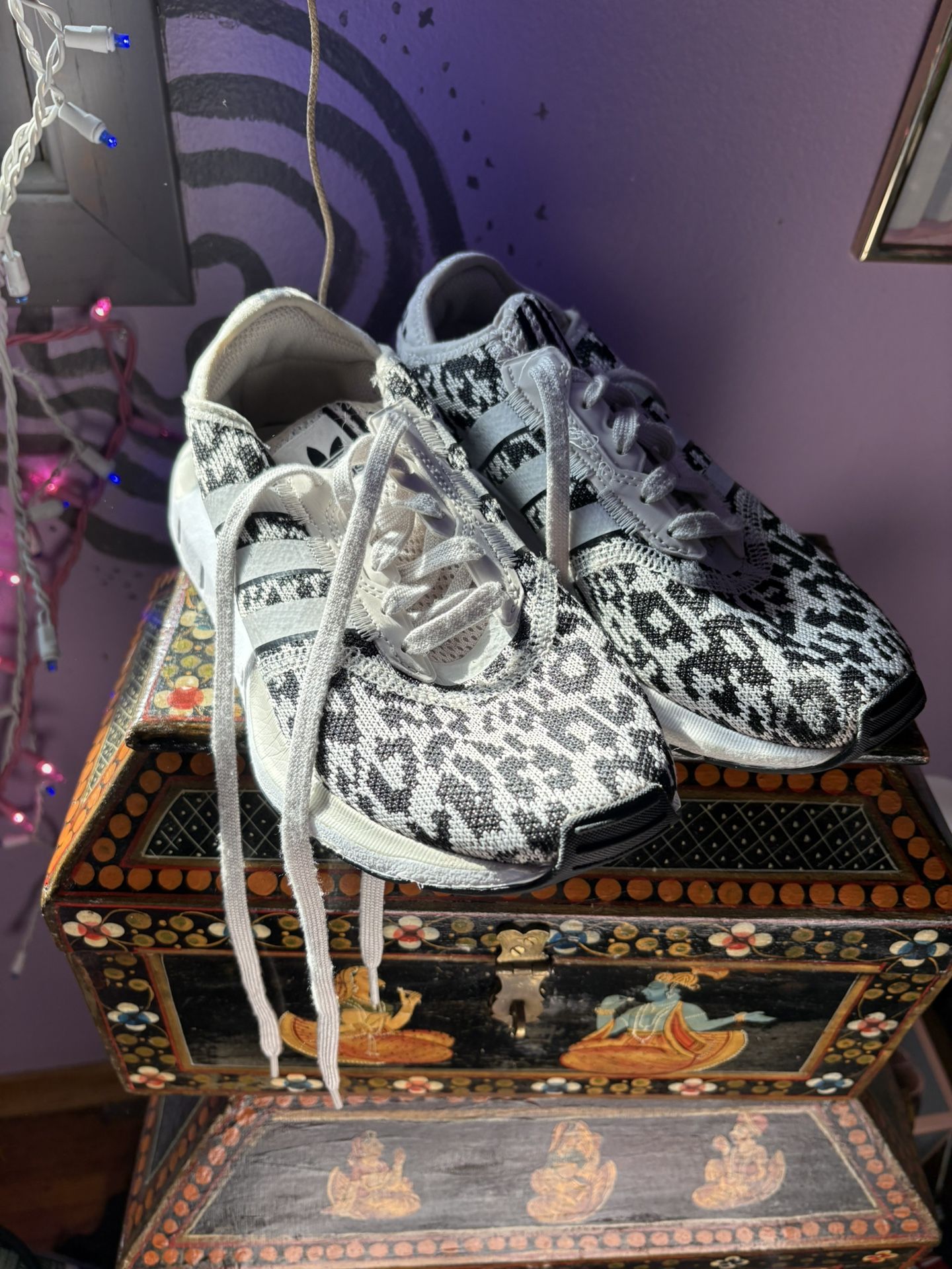 Adidas Swift Run Cheetah Print