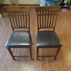 Too Padded Wood Chairs