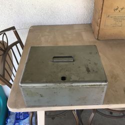 Steel Lock Box  (needs A New Lock)