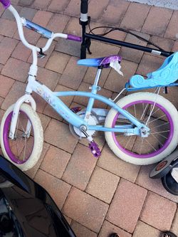 Frozen 16" bike with training wheels for $45